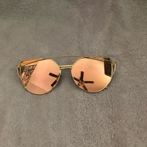 Shein Gold Sunglasses